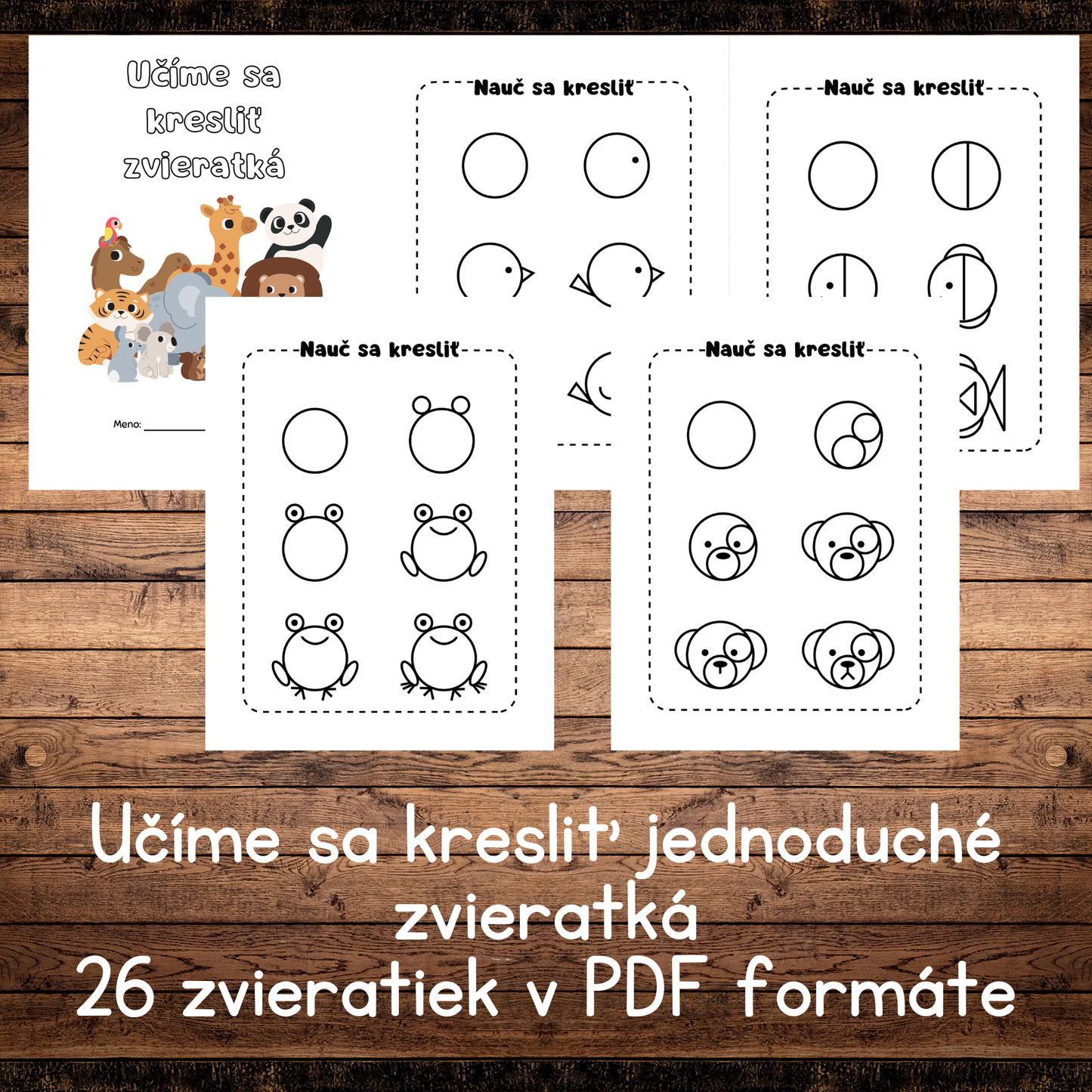 Učíme sa kresliť jednoduché zvieratká