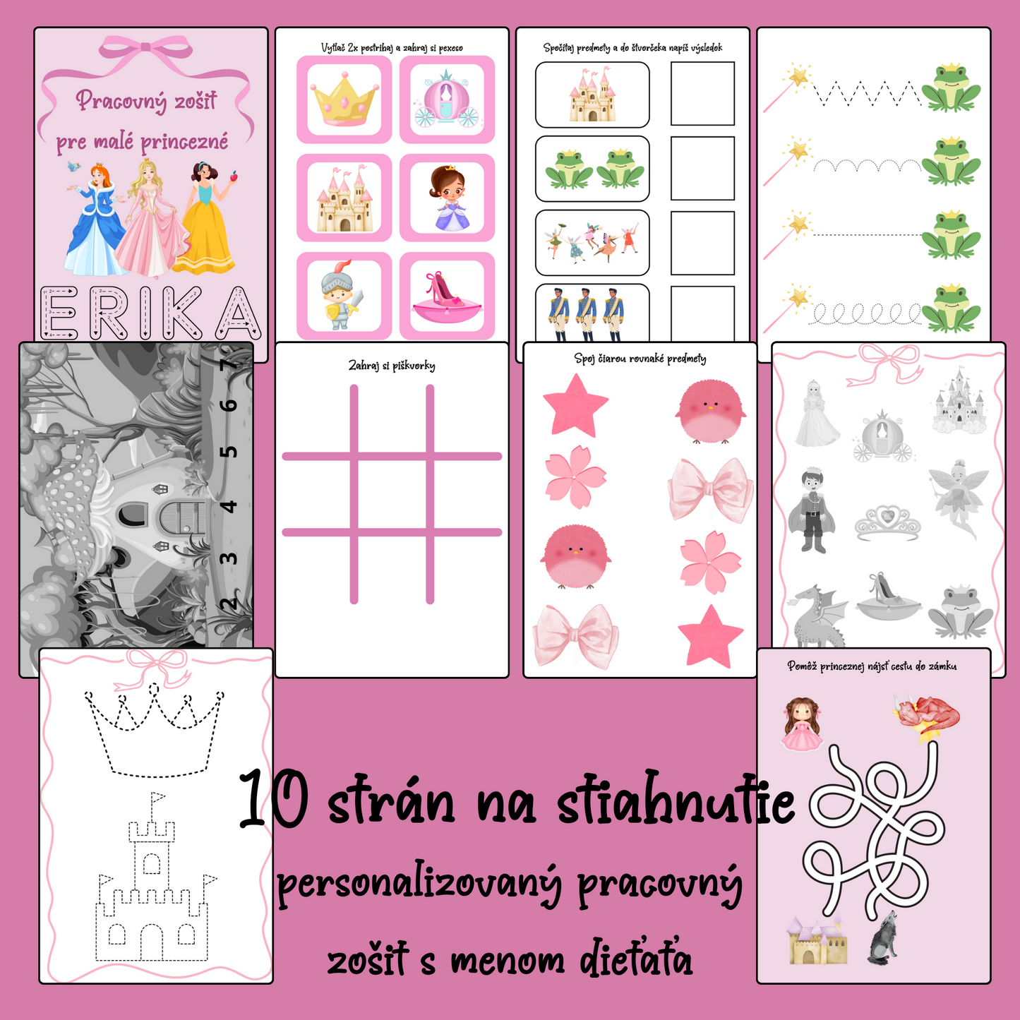 Pracovný zošit pre malé princezné
