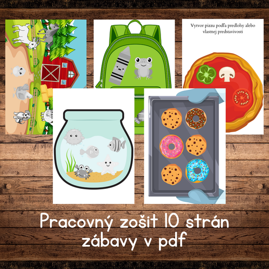 Pracovný zošiť 10 strán zábavy v pdf